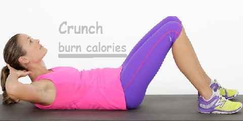 how many calories burned for crunches