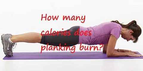 how many calories does planking burn