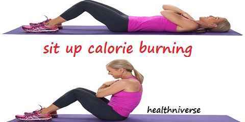 calories burned doing sit ups