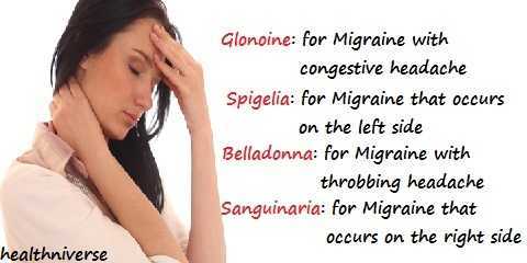 migraine homeopathic remedies